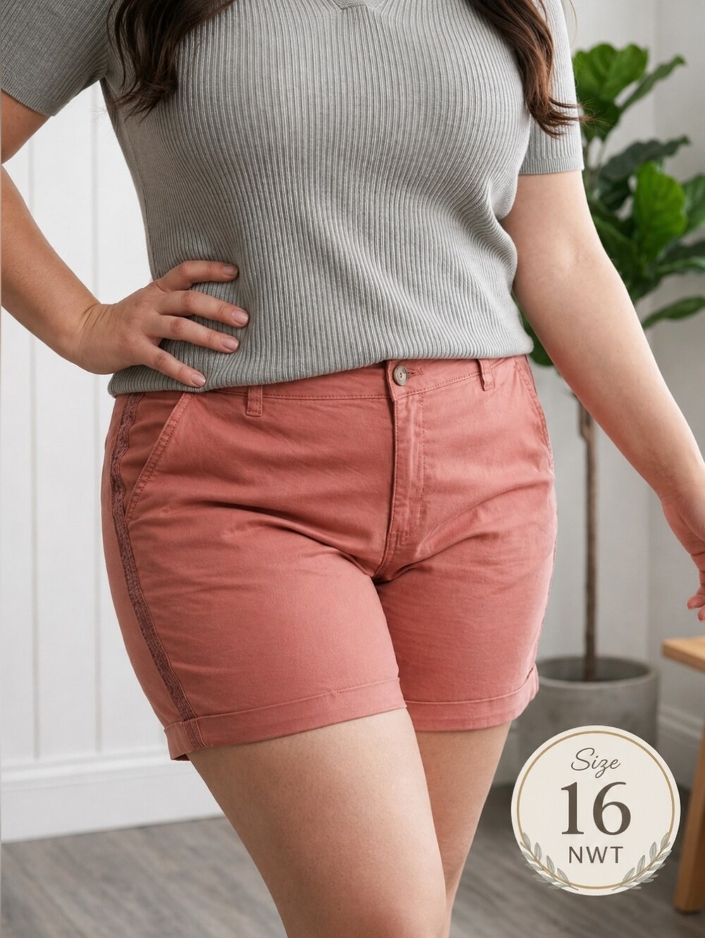 new directions Ginger Root Women’s Casual Shorts